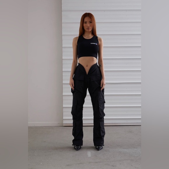 V Cut Ink Cargo Pants - Varenne Official - Picture 5 of 8